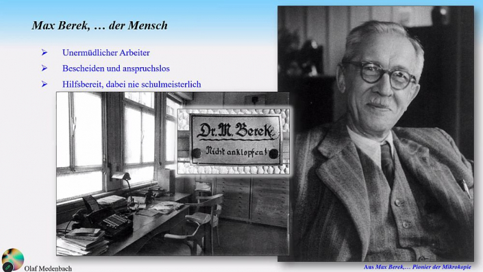 Max Berek (Beitrag Olaf Medenbach)